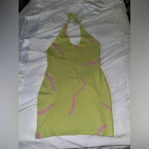 White fox boutique halter dress